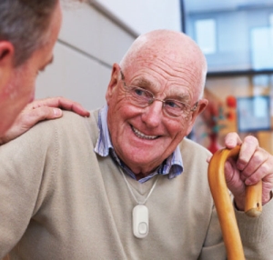 man with a cane