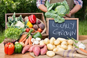 vegetables on a table